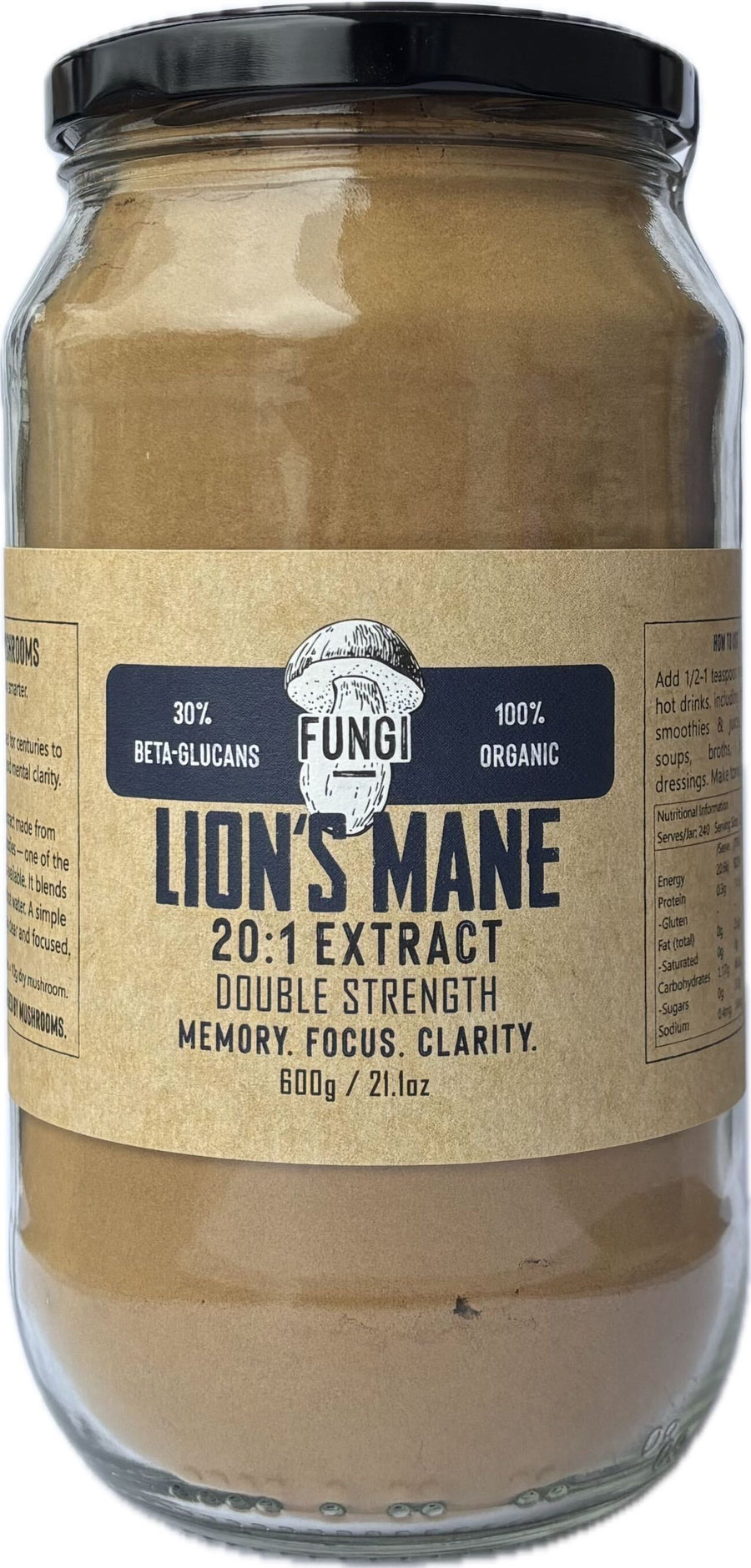 FUNGI Lion's Mane 20:1 Extract Powder