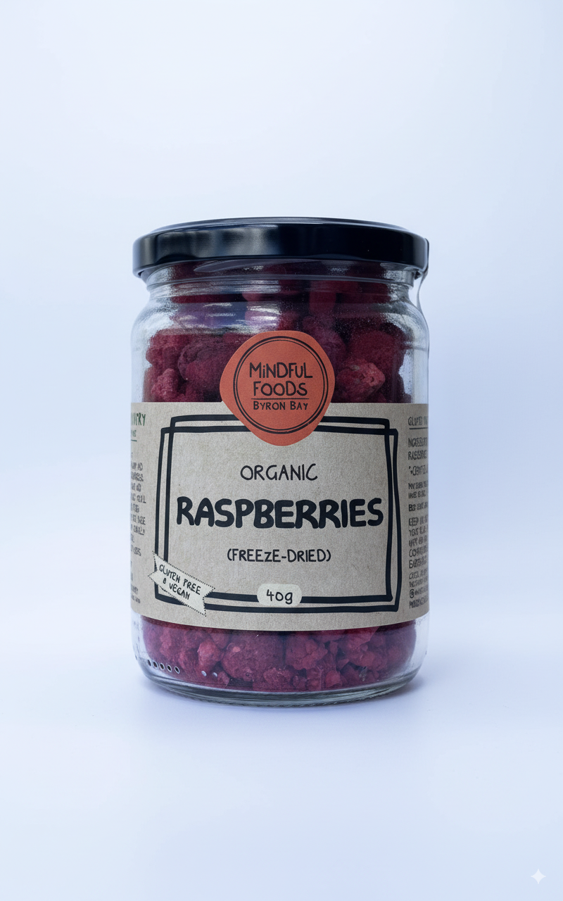 Raspberries - Freeze-dried Organic