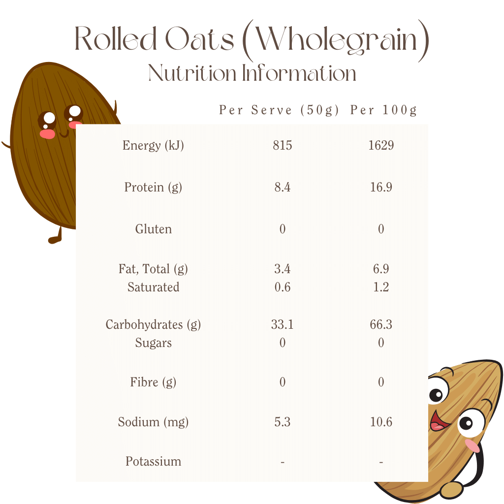 Oats (Wholegrain) Rolled Organic Mindful Foods