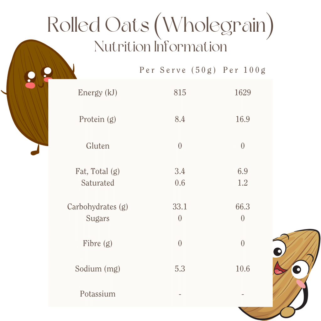 Oats (Wholegrain) Rolled - Organic